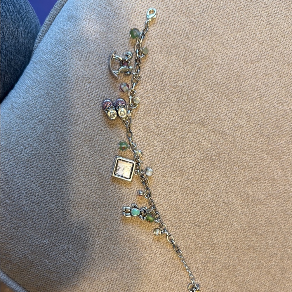 Elegant Silver Charm Bracelet